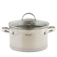 Кастрюля 20см 3,6л с/кр Linea Torino Regent inox