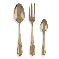 Набор столовых приборов 18пр Elisabeth Chine Gold Steel Domus Design