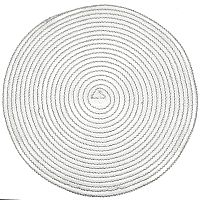 Салфетка сервировочная плейсмат 38 см Аjouré серебро Nouvelle Daily