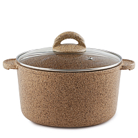 Кастрюля 28,5см 4л с/кр Медовый гранит Гармония вкуса