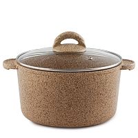Кастрюля 28,5см 4л с/кр Медовый гранит Гармония вкуса