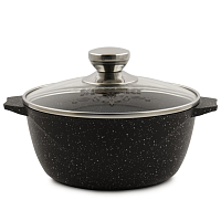 Кастрюля 2л с крышкой Гранит Black Induction Pro Мечта