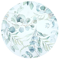 Салфетка сервировочная на стол 36см Акварель