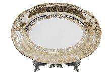 Блюдо овальное 33см 1шт Медовый Лист