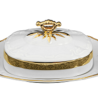 Масленка Золотая лента Слоновая кость