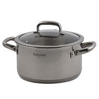 Кастрюля 3л 20см со стеклянной крышкой Leon Кукмара