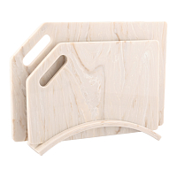 Набор досок на подставке 2шт Мрамор Mastony