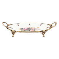 Поднос на ножках 46*24*8см с ручками Розы Paniz