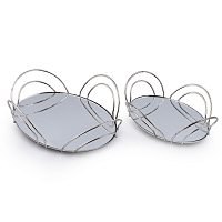 Набор подносов 2шт Silver