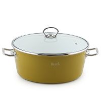 Кастрюля 5,2л с/кр оливковый