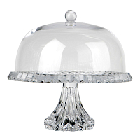 Тортница 34см на ножке с крышкой хрусталь Crown Jewel Rogaska
