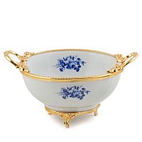 Салатник 22*16/5*12см Синие розы Paniz