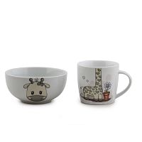 Набор детской посуды 2 пр Жирафик Доляна 