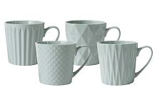 Набор кружек 0,38л 4шт голубая Nova Maxwell & Williams