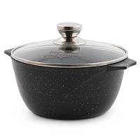Кастрюля 3л с крышкой Гранит Black Induction Pro Мечта