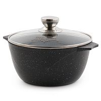 Кастрюля 3л с крышкой Гранит Black Induction Pro Мечта