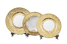 Набор тарелок 18пр Natalia Creme Gold