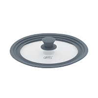 Крышка 22,24,26см на 3 размера с силиконовым ободком Gium Gipfel