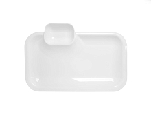 Блюдо прямоугольное с соусником 36см Royal White Tudor