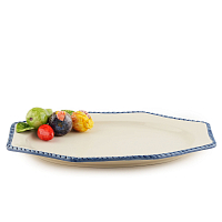Поднос 41*31см овальный Фрукты Annaluma