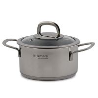 Кастрюля 1,5л 16см со стекл. крышкой Safia Kukmara
